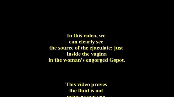 Female Ejaculation - Proof Squirting is not pee