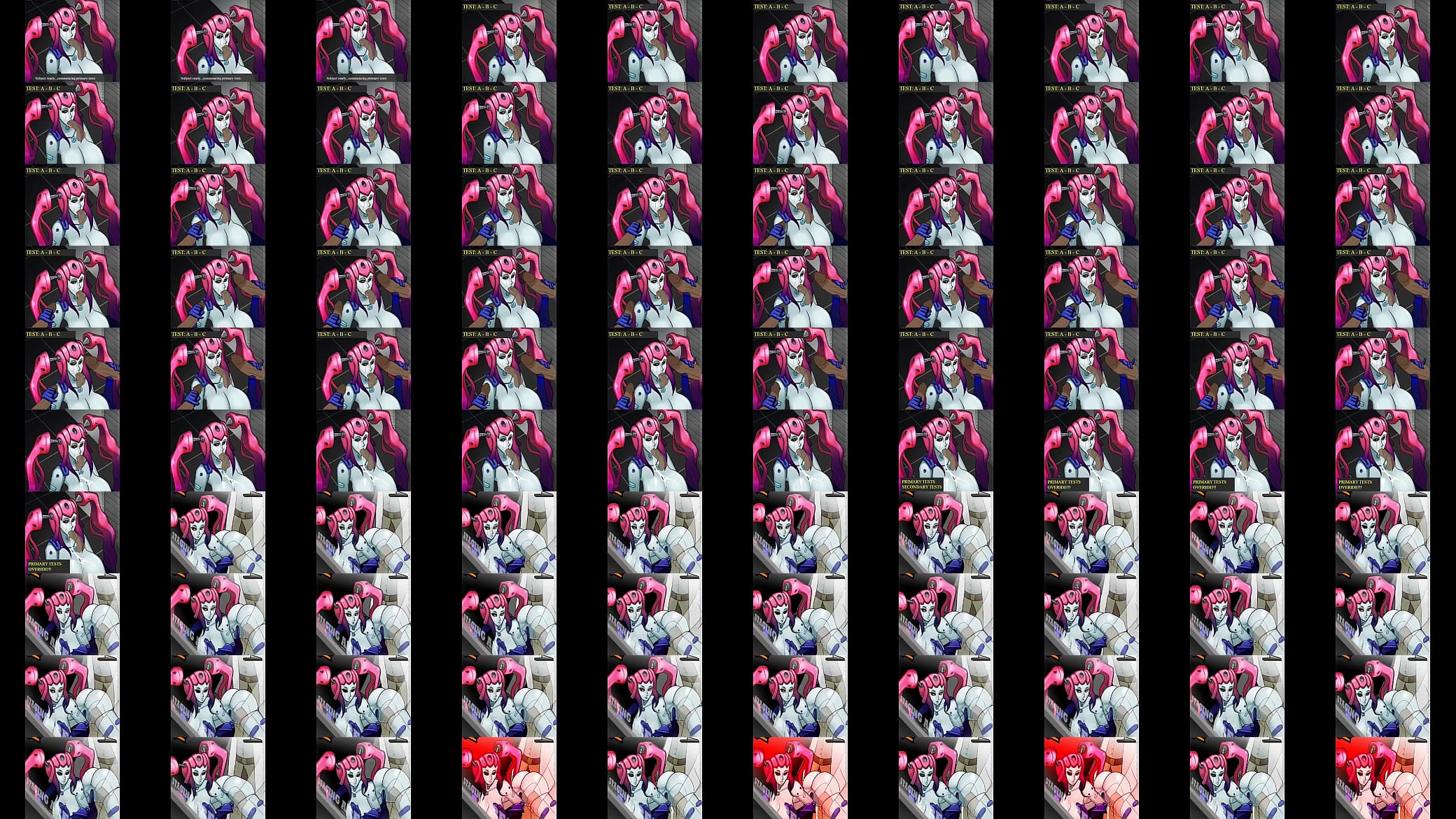 Robot girl with Pink Hair. 预览图
