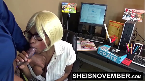 Download Video - HD Hot Young Ebony Secretary Pressured To Give Blowjob To Dominating Boss In His Office To Keep Her Job Large Natural Boobs Exposed And Cute Booty Flash Out By Innocent Geek Girl Msnovember Spreading Wet Pussy With Ass Out by Sheisnovember