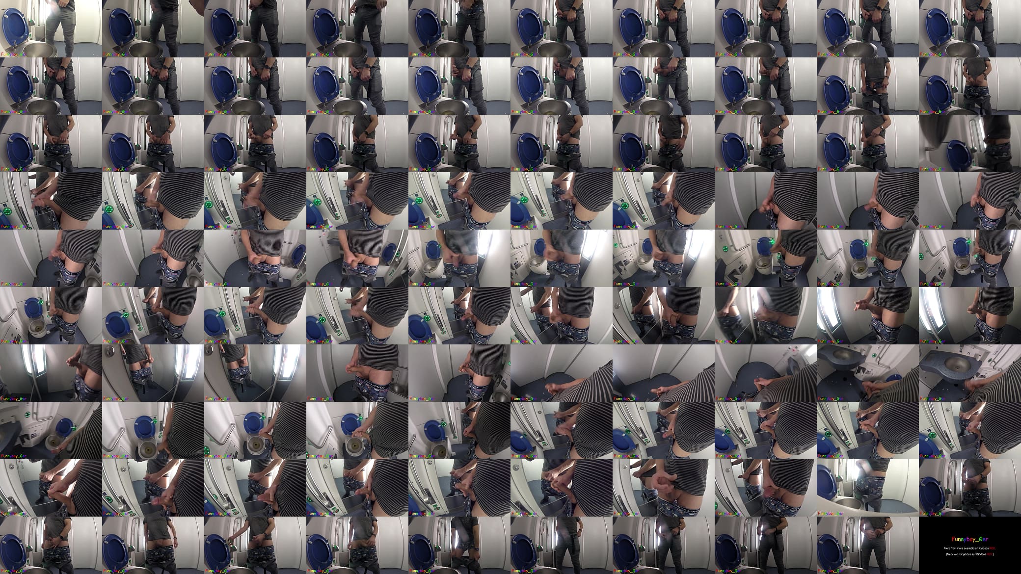 After peeing in the toilet on a moving train, I jerked off in front of the mirror. But before I could cum, I reached the final stop. 预览图