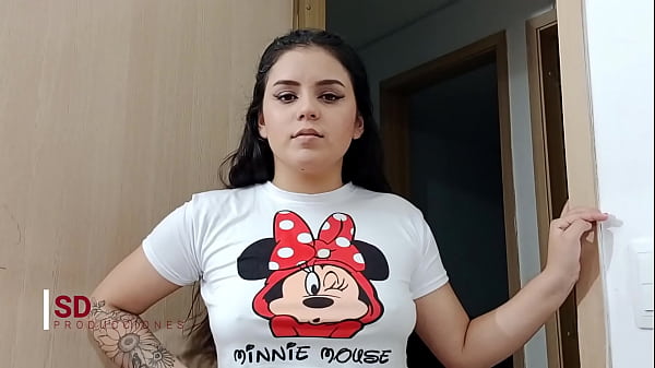 my stepmom helps me with a handjob