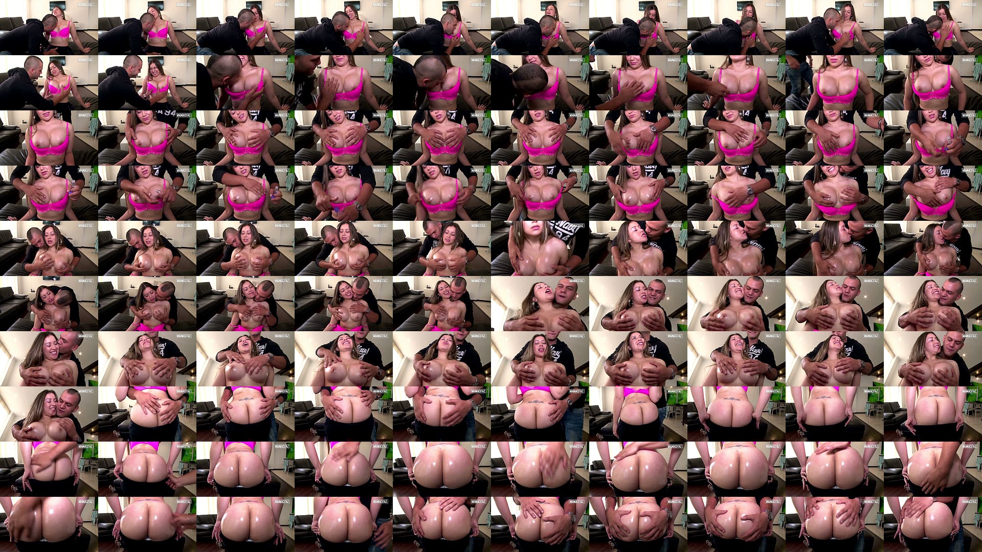 Big-Tit Latina Moans While He Worships Her Oiled Breasts and Bends Her Over 预览图