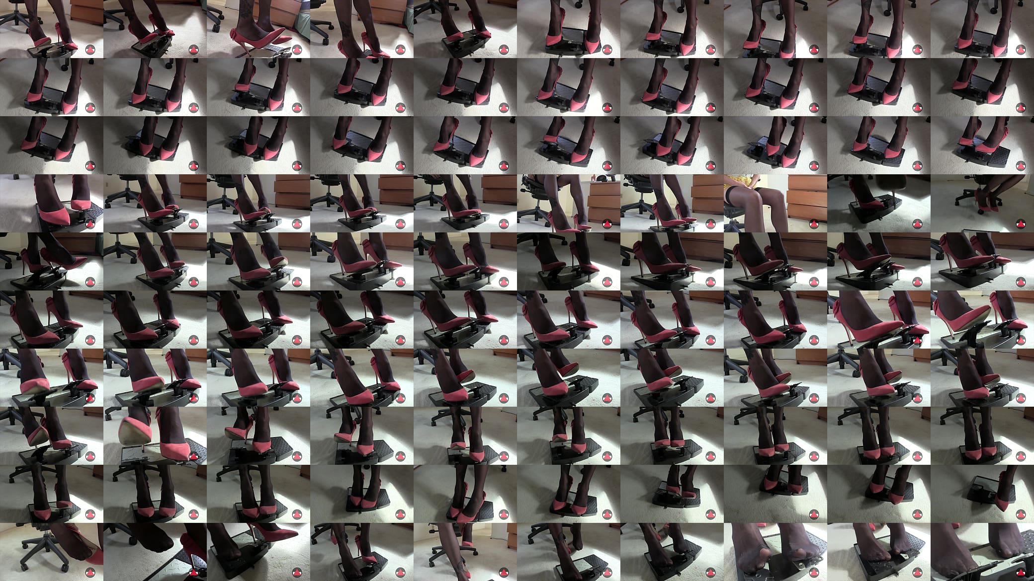 Red Shoes Fetish Pedal Pumping 预览图
