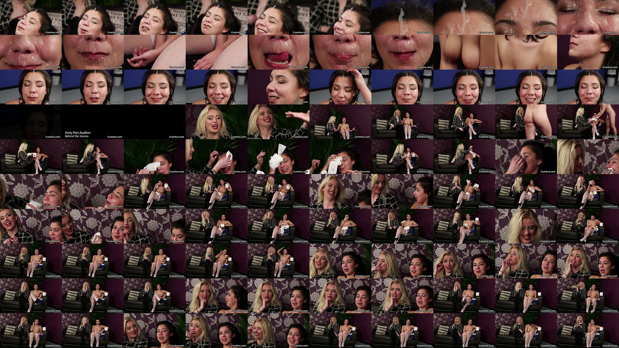 Wicked idol gets jizz load on her face eating all the jizm 预览图