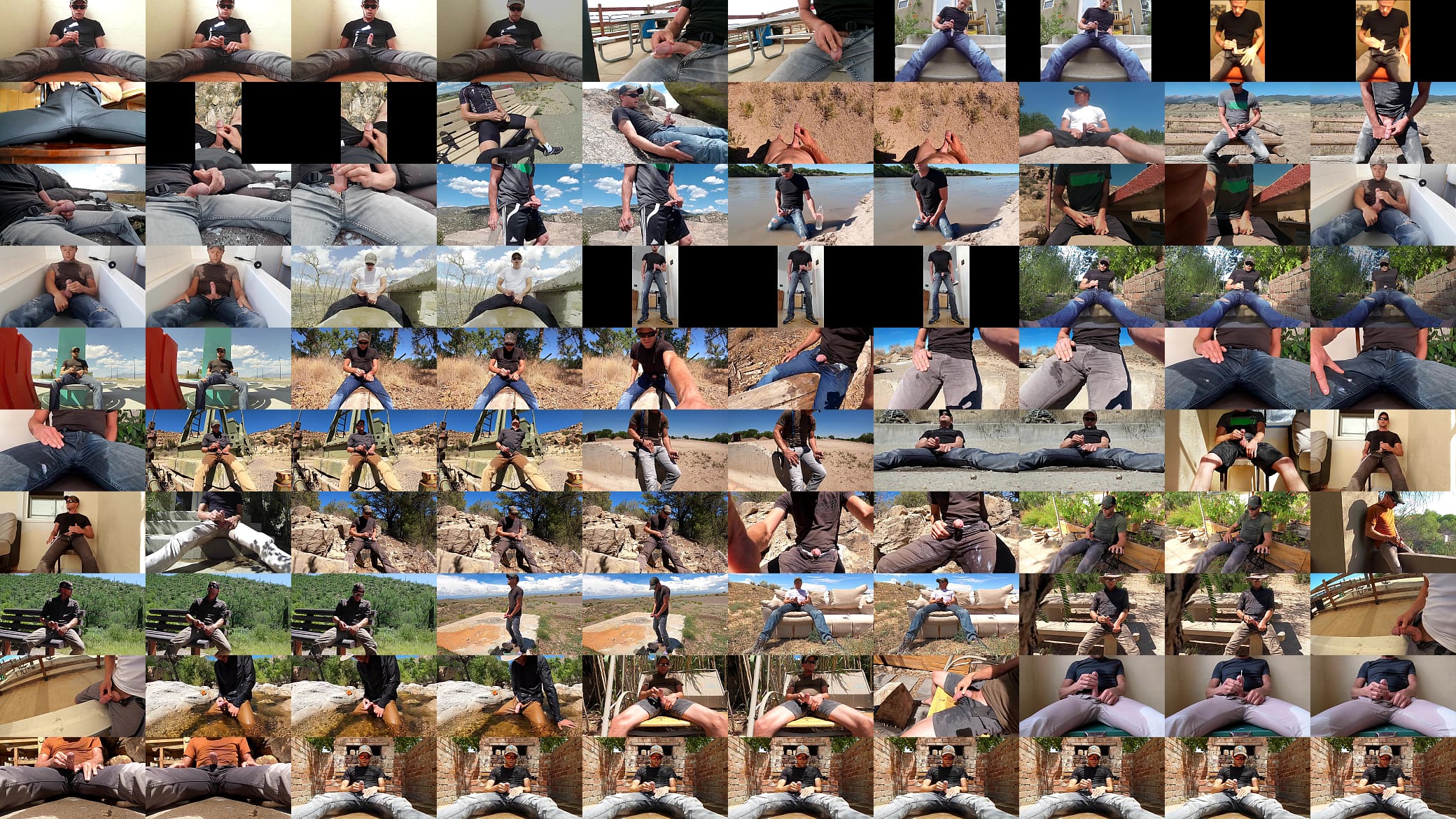 Compilation: 42 MORE wet and pissy cumshots 预览图