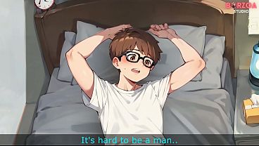 My stepsister caught me masturbating she helped me cum (Hentai/3D/Animated)