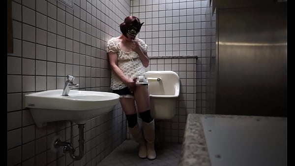 Download Video - Japanese Crossdresser Ayumi Masturbation Public Toilet 009