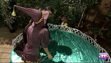 Sensual Jane is enjoying some naughty group action with horny Harry Potter and her friends