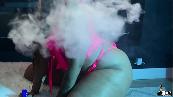 Fine Latina Honey Tsunami sexy twerk and wet suck on fat dildo