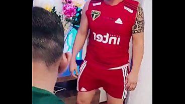Gay football player fucks deeply