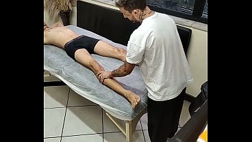 Nervous married man on my stretcher