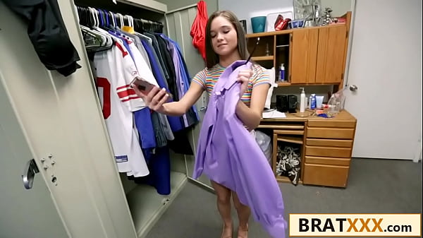 Tiny Teen Taken Hard by Towering Quarterback in Dorm Room Fuck