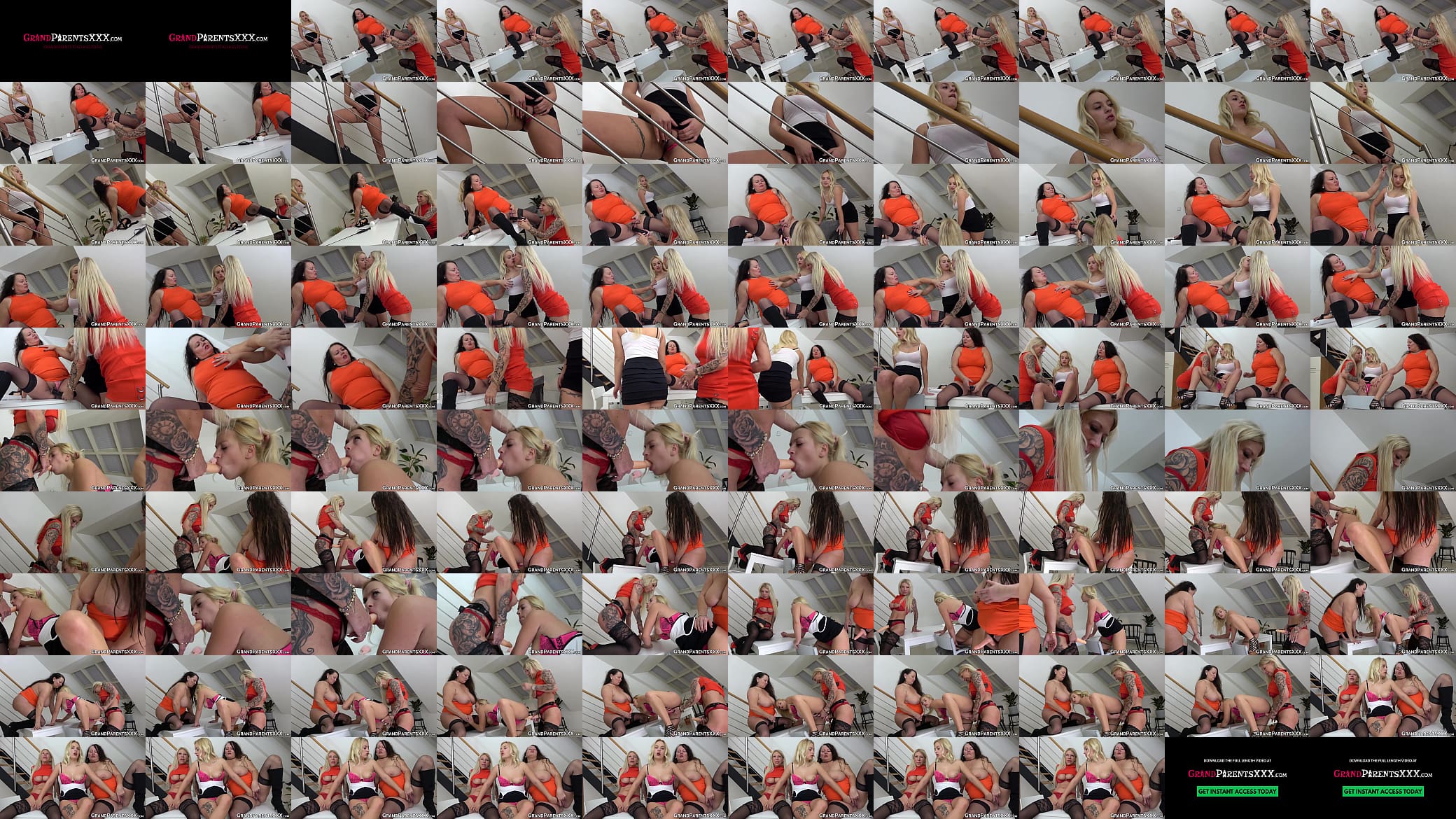 Strapon loving grannies pierce pussy and mouth of hot chick 预览图