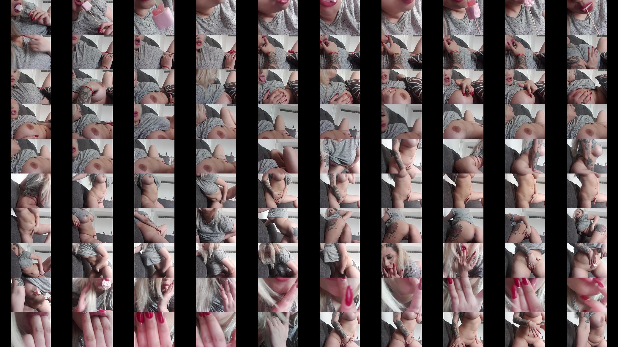 Blonde girl with big tits masturbate 预览图