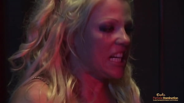 Big tits blonde gets her pussy penetrated in different positions in a gangbang