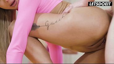 Download Video - Hostel Yoga Class Brunette Sucks Dick During Workout - LETSDOEIT