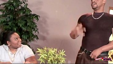 Naughty BBWs eat pussy passionately before letting his BBC join the threesome and doing anal
