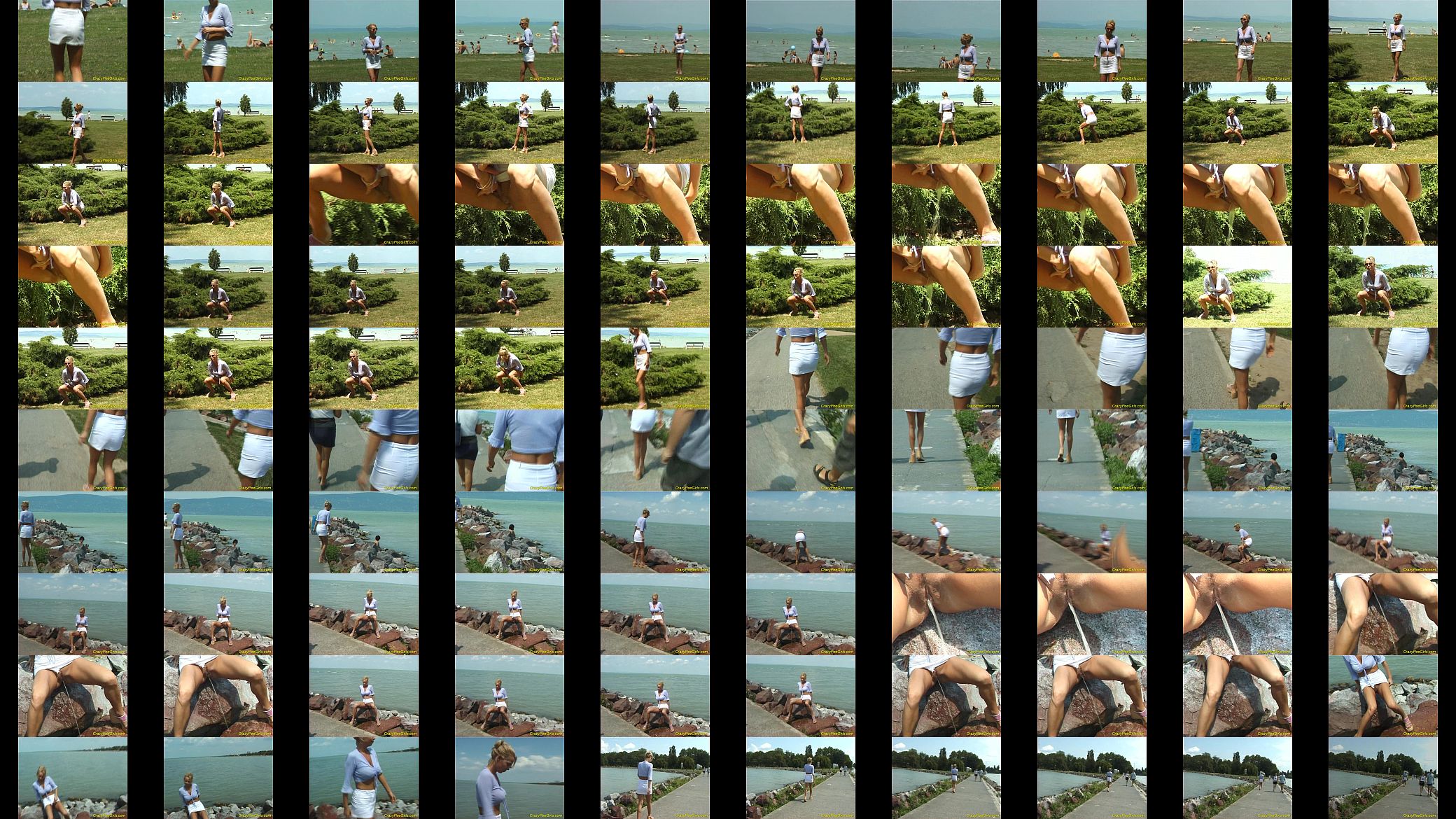 Crazy pee girl on the beach 预览图