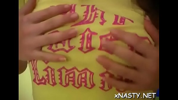 Pretty teen loves to put on a show and teases l...