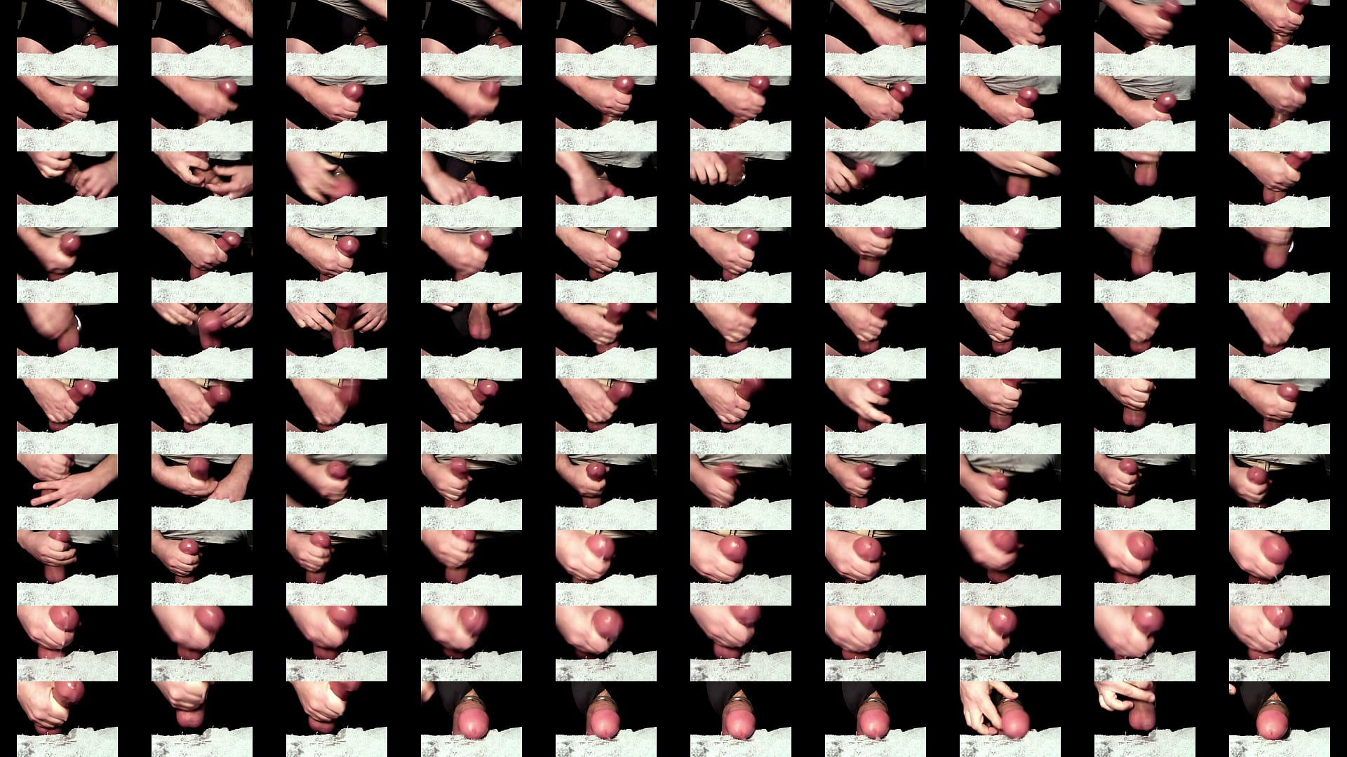 Close Up of my THICK White Cock Cumming after Jerk Off Session 预览图
