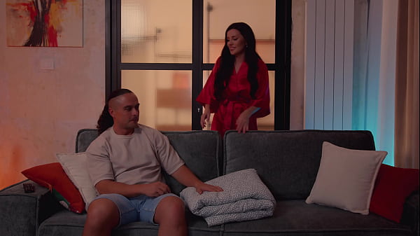 Download Video - Caught stepmom changing through the glass door&period; She caught me seduced me and fucked me