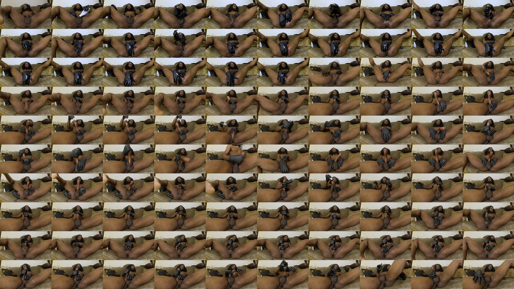 Black Latex Handjob and Anal Fingering 预览图