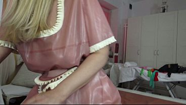 Pink Latex Maid Dress