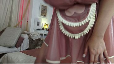 Pink Latex Maid Dress