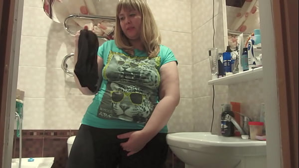 Download Video - Chubby MILF sniffs other people's panties&comma; masturbates and hides the panties inside her hairy pussy&period; Amateur fetish&period;