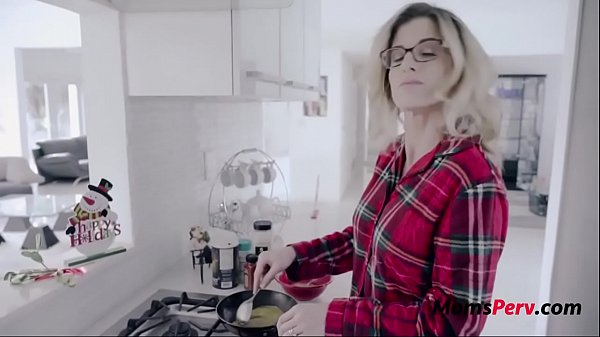 Under The Mistletoe with Step Mom- Cory Chase | MomsPerv