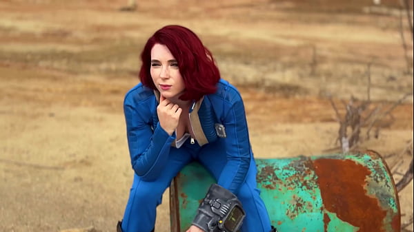 Fallout Cosplay - Redhead Beauty Rough Fucks with Stranger and Receives Two Cumshots on the Face and Ass
