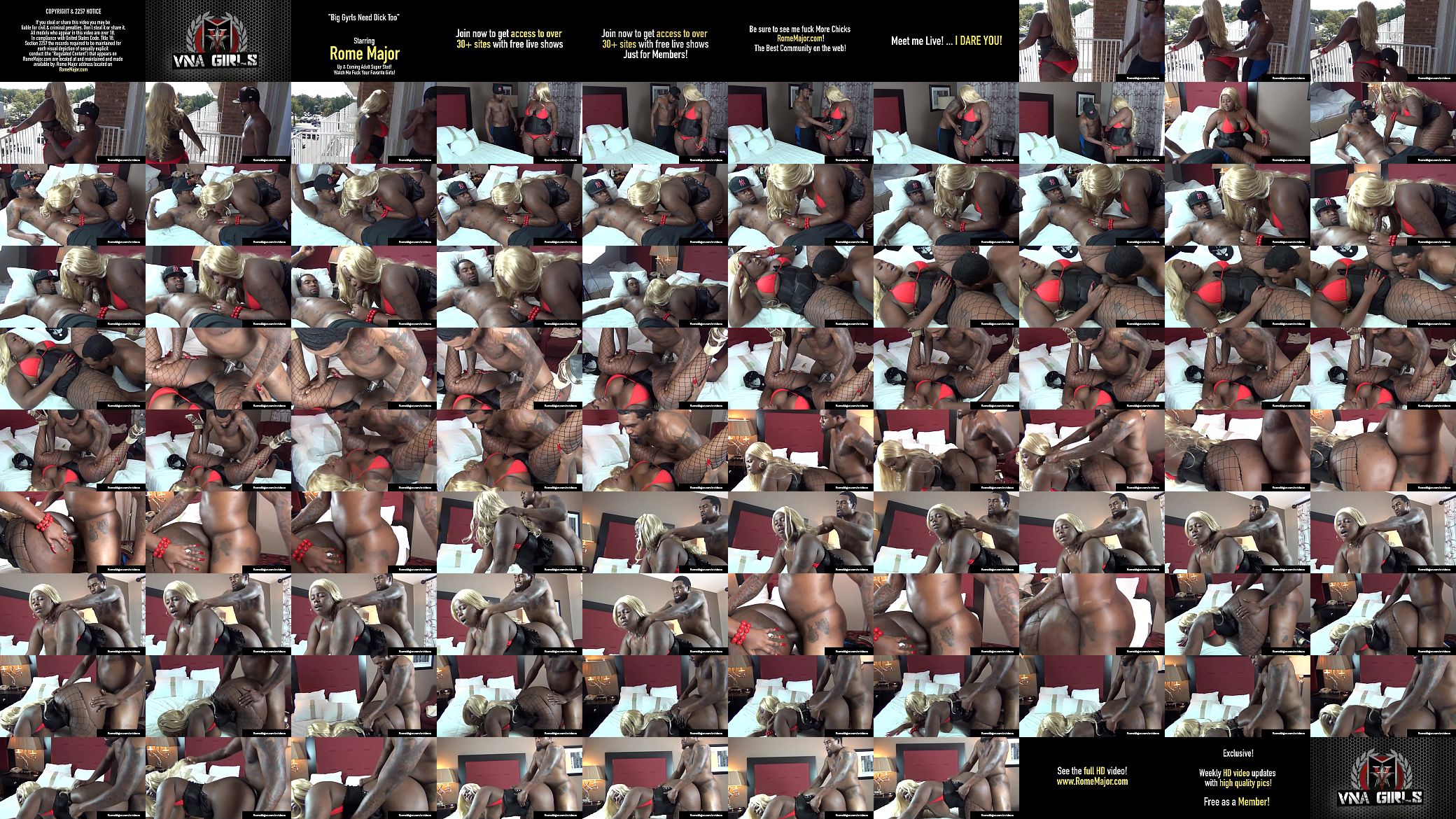 Black Stallion Rome Major Pounds Ebony BBW Mizz Luvli Black! 预览图