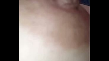 Nipple in the foreground