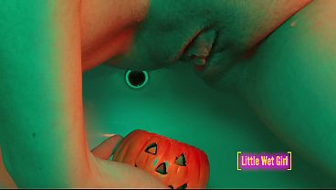 Pissing in the pumpkin on halloween - Full video