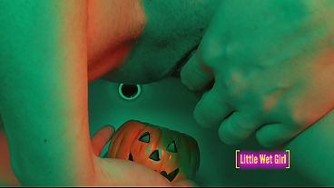 Pissing in the pumpkin on halloween - Full video