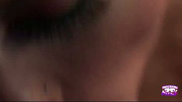 Super hot brunette babe helps man relax in the mountains with a blowjob and sex