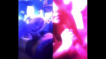 Real Hotwife Cuck Session Split Screen Cuckold BJ: Watch Me Deepthroat Hubby’s Friend Then Clean My Husband’s Cock