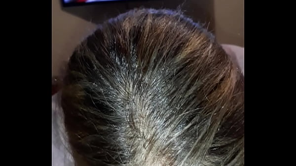 I suck him while he watches my gaping anal video