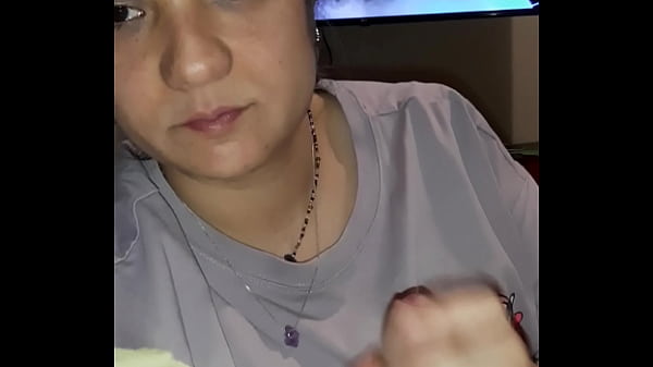 I suck him while he watches my gaping anal video