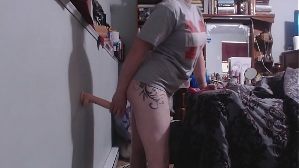 Badwife plays with new dildo