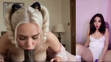 Busty blonde gets her first anal from a BBC - Visit the "Ai hot experience" channel to watch the full video