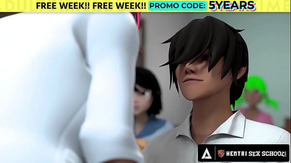 HENTAI SEX SCHOOL - Horny Stacked Principal MILF Gets Fucked Doggystyle In Front Of The Class