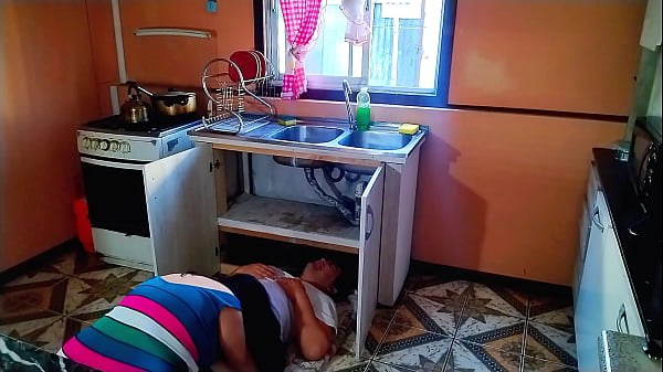 An aroused woman seduces the plumber.