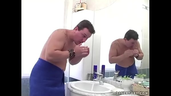 Chubby Granny enjoys pissing fuck