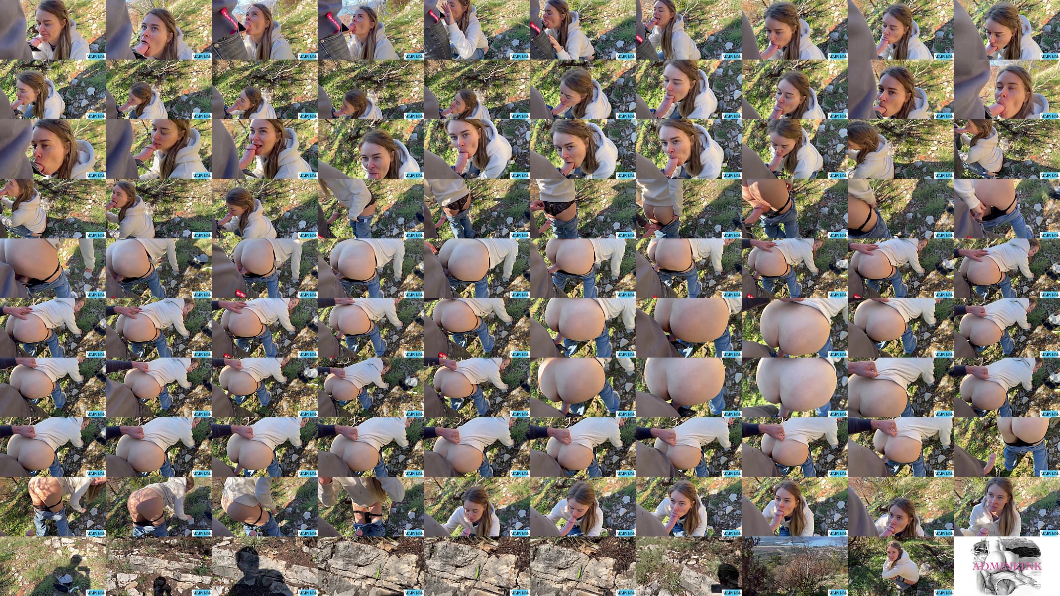 Sucking Stranger Dick While Hiking - He Fucked Me Outdoor Sex 预览图