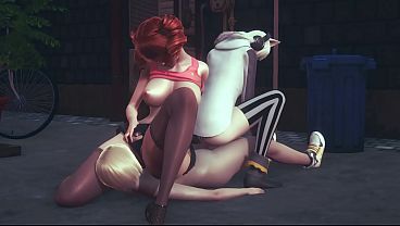 Futanari Hentai 3D Uncensored - Omura hardsex at the street - Japanese Asian Manga Anime Film Game Porn