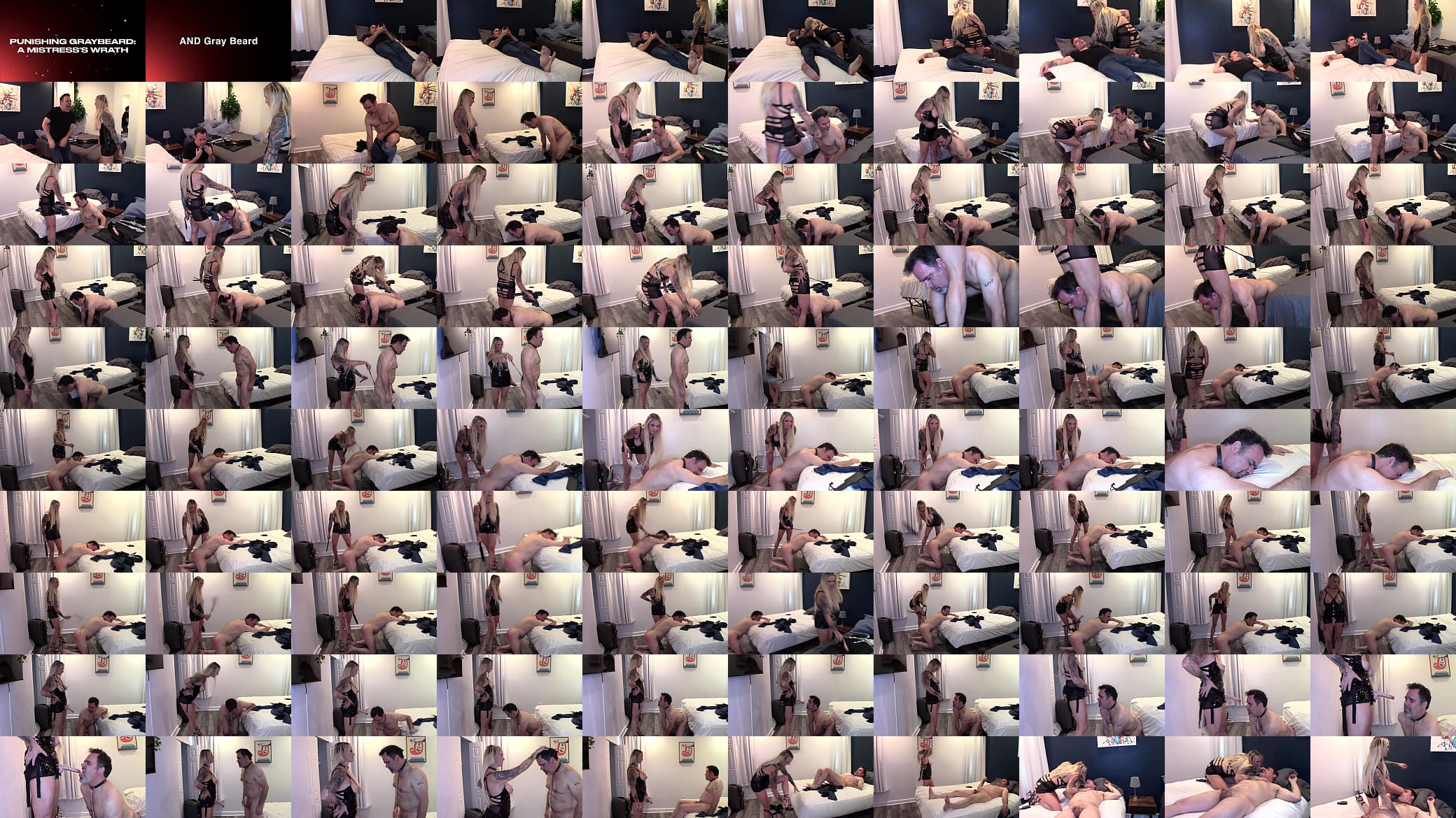 Graybeard gets Punished and Humiliated with Spanking, Flogging, Facesitting &amp; Made to Suck a Dildo 预览图