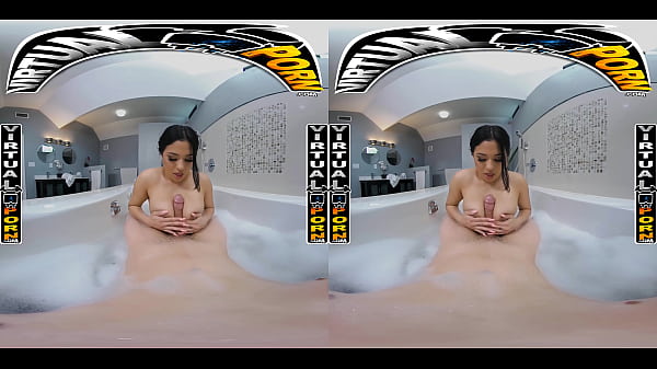 VIRTUAL PORN - Spicy Bubble Bath With Latin Babe Serena Santos In VR