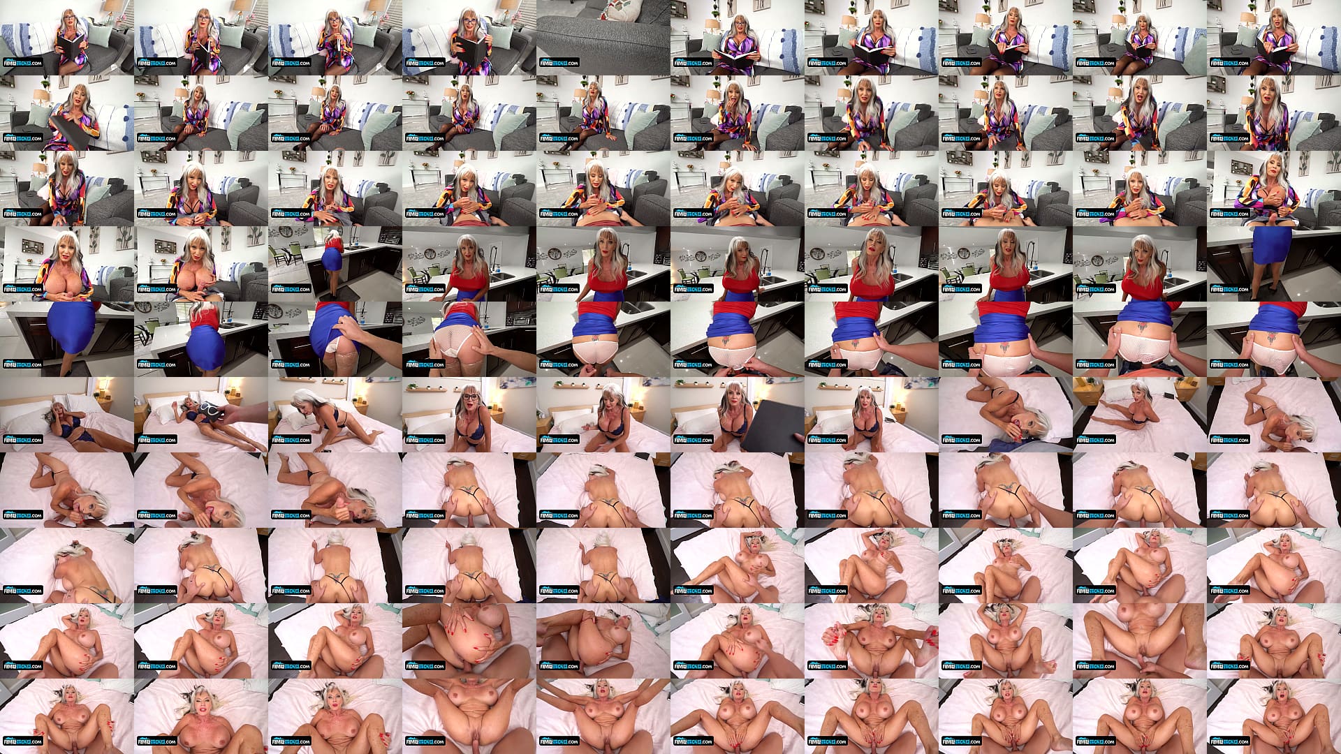 Busty Curvy Stepmom Sally D&#039;Angelo Seduces And Fucks Her Lucky Stepson 预览图