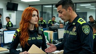 Samanta beautiful redhead policewoman is not sure that the capture of a supposed 4bus@dor is real so she decides to check it herself - porn in Spanish - ai porn